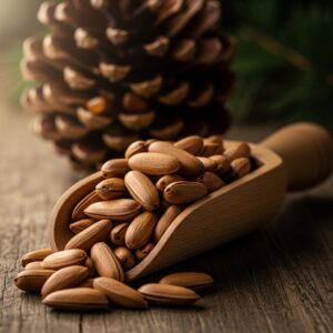 Exquisite, long-grain pine nuts with a delicate buttery taste.